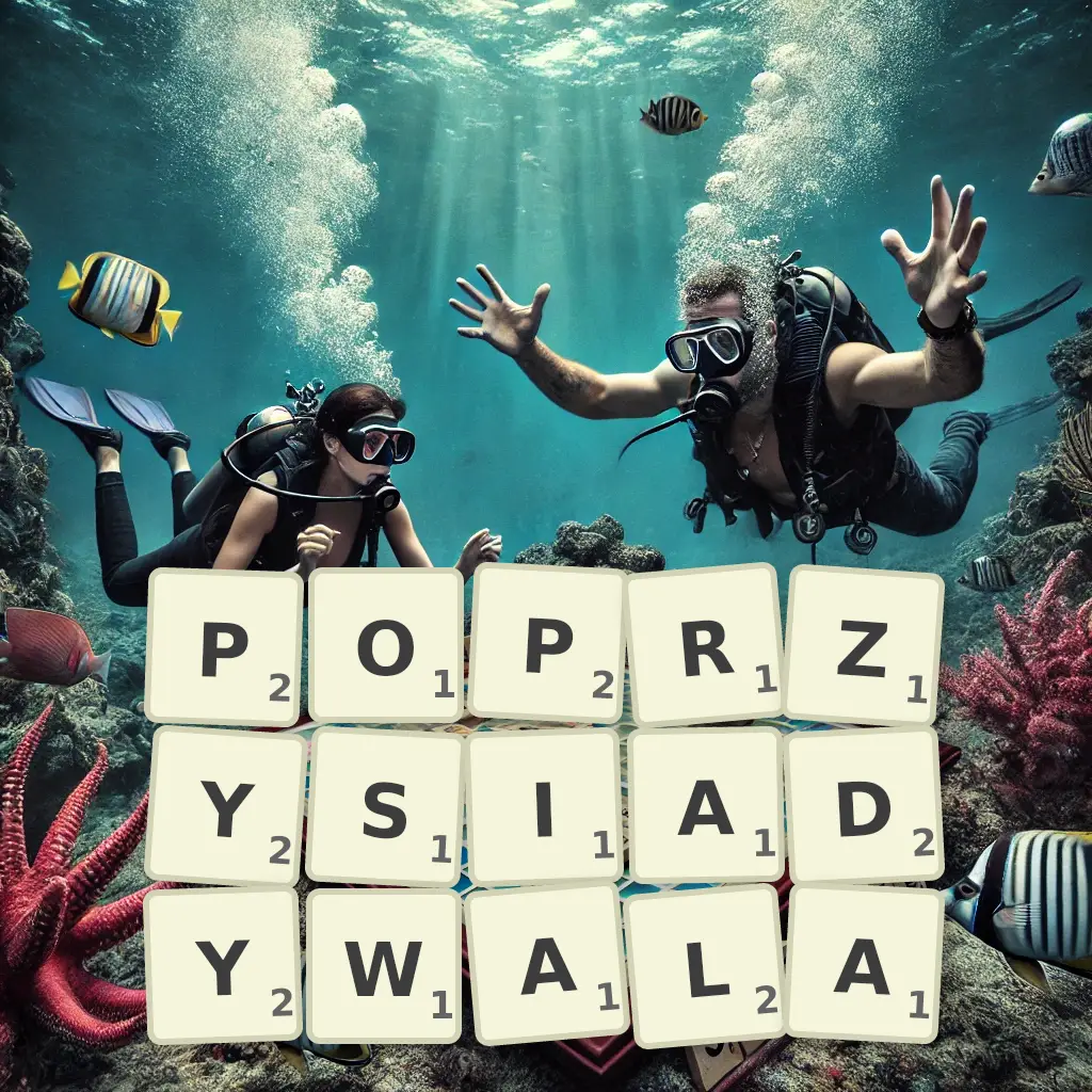 Słowa z liter POPRZYSIADYWAŁA