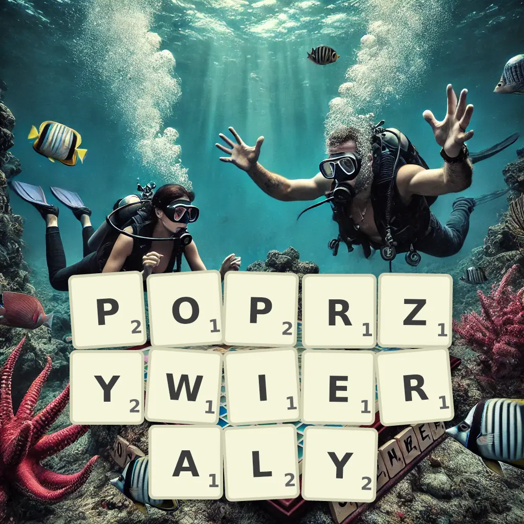 Słowa z liter POPRZYWIERAŁY
