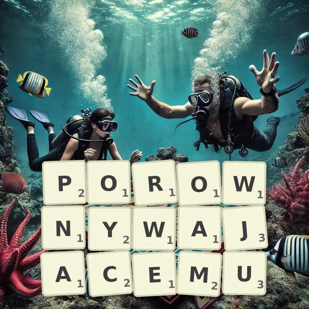 Słowa z liter PORÓWNYWAJĄCEMU