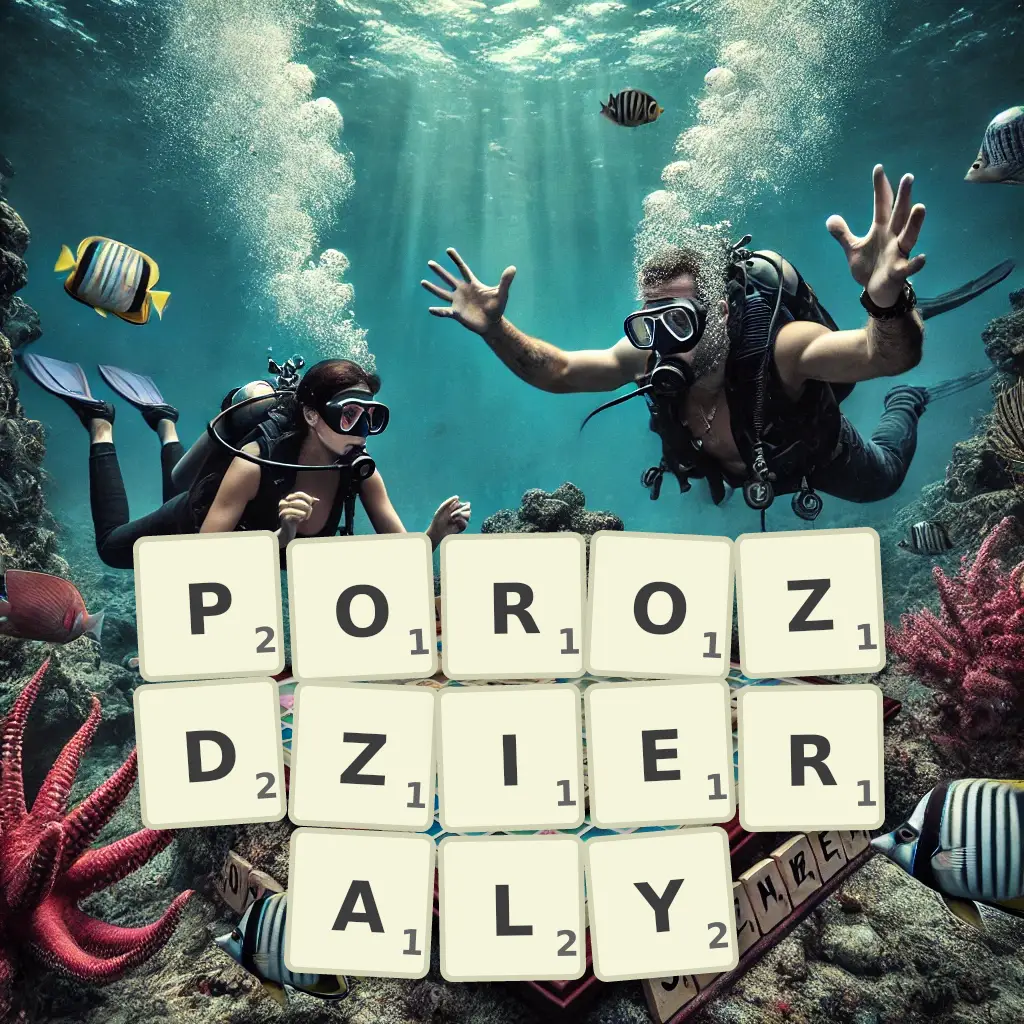 Słowa z liter POROZDZIERAŁY