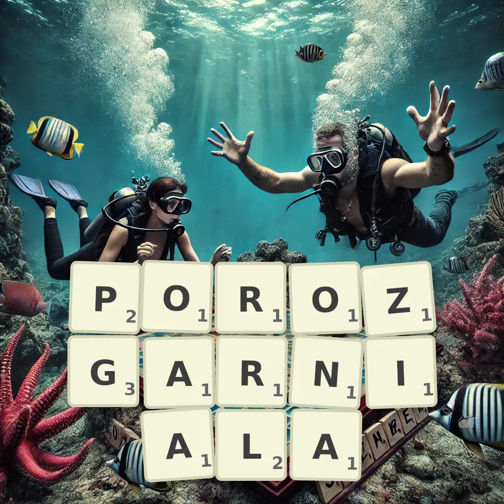 Słowa z liter POROZGARNIAŁA