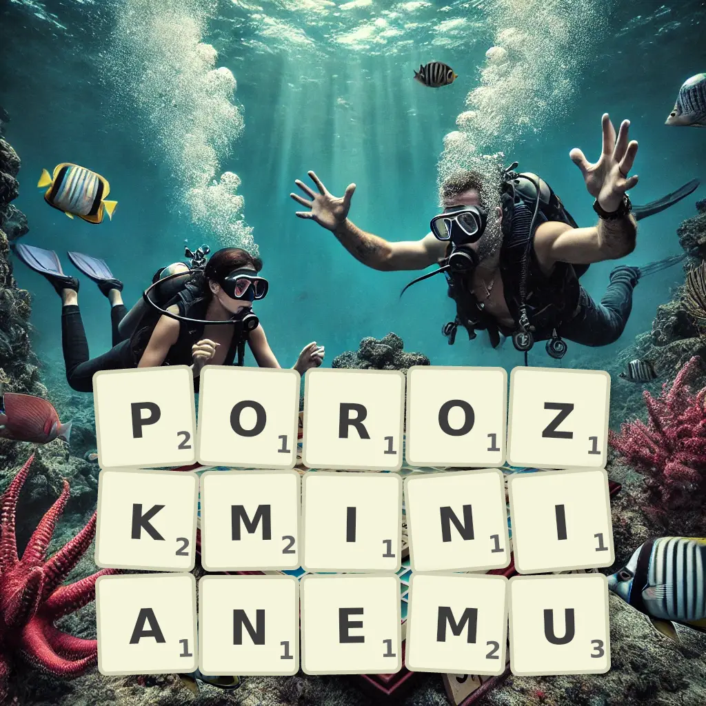 Słowa z liter POROZKMINIANEMU