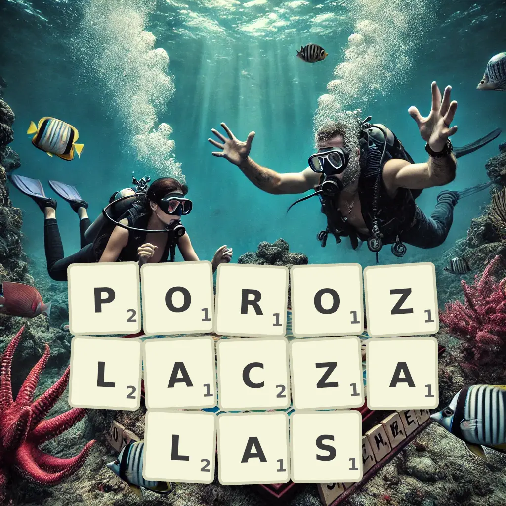 Słowa z liter POROZŁĄCZAŁAŚ