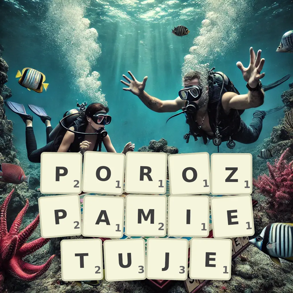 Słowa z liter POROZPAMIĘTUJĘ