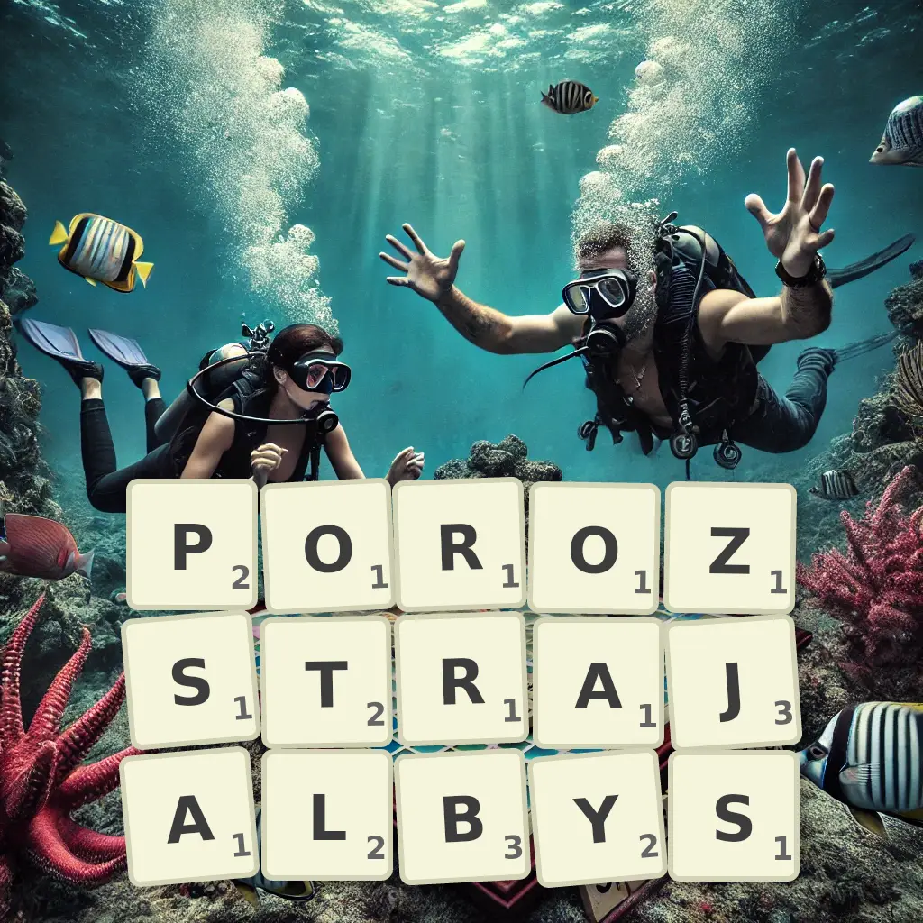 Słowa z liter POROZSTRAJAŁBYŚ