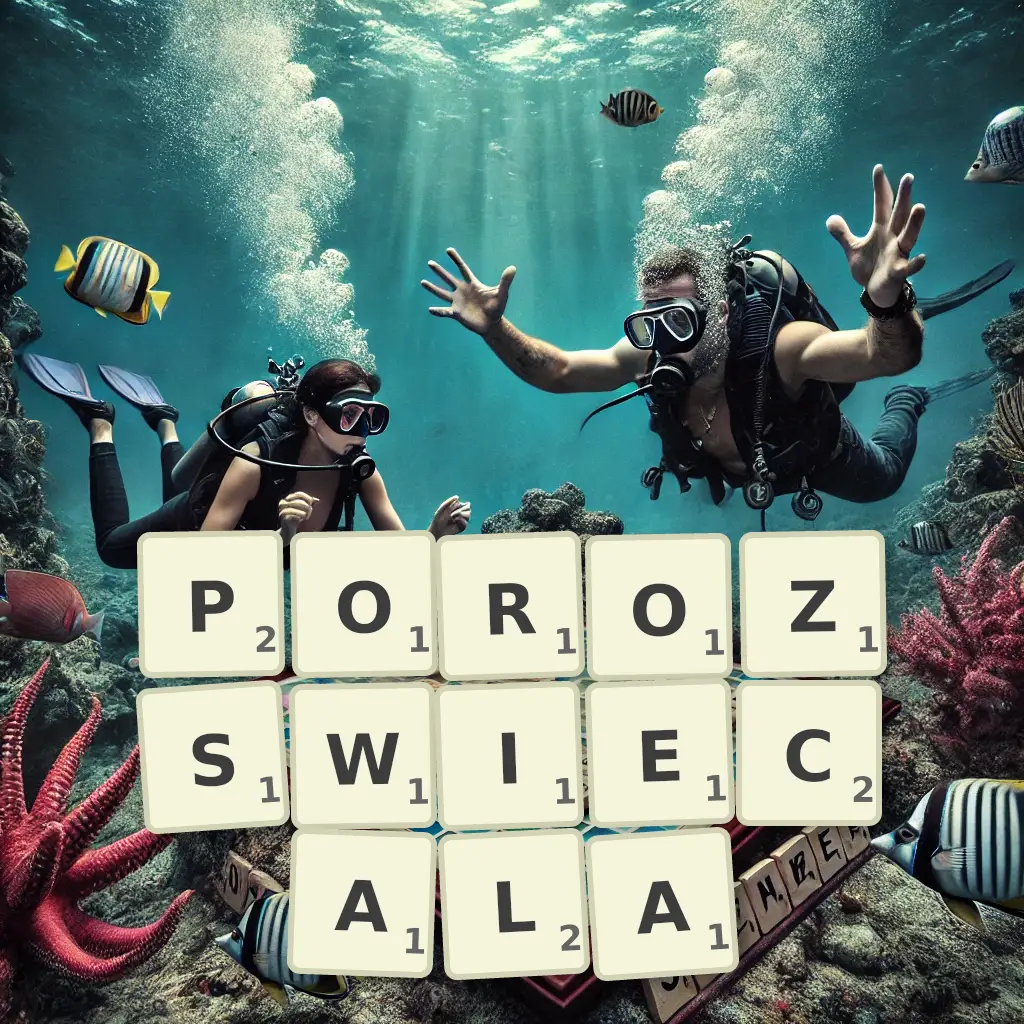 Słowa z liter POROZŚWIECAŁA