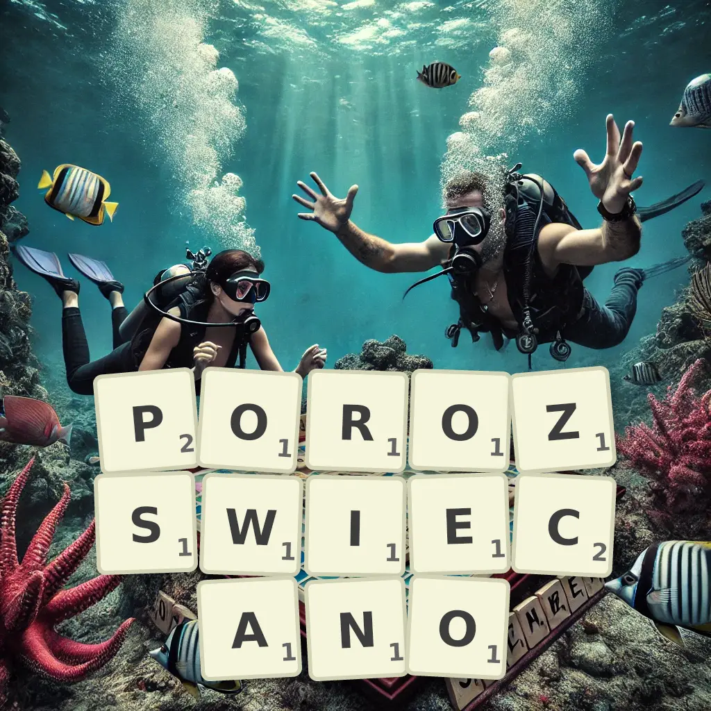 Słowa z liter POROZŚWIECANO