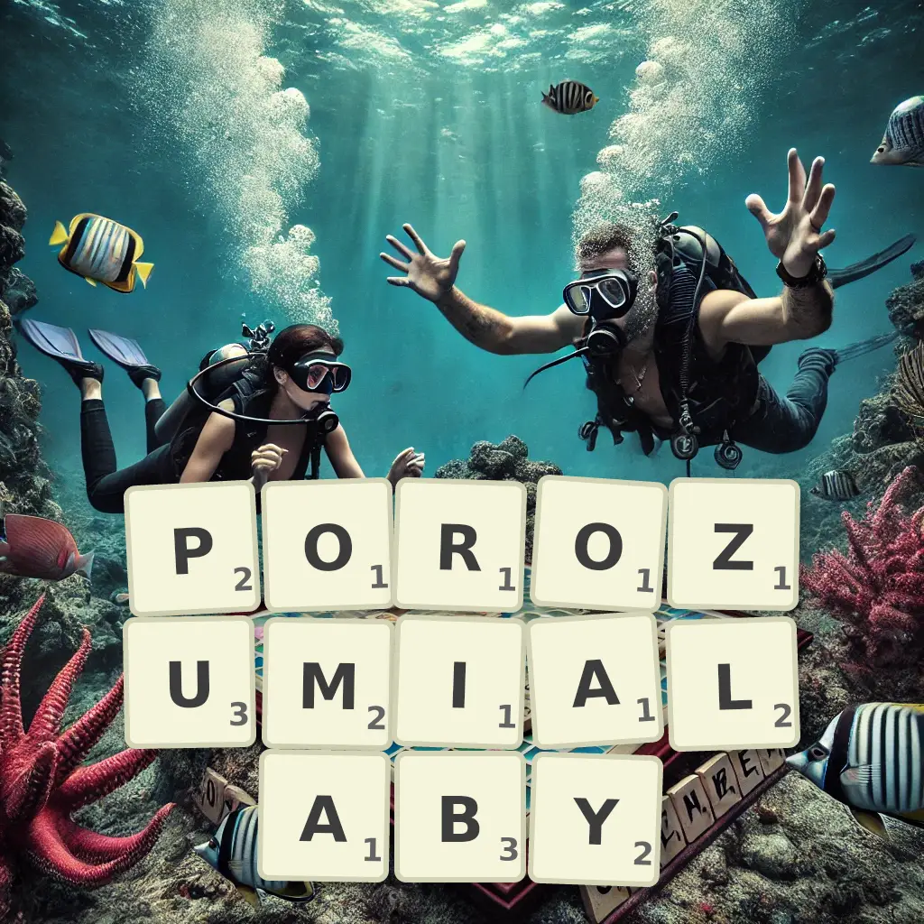 Słowa z liter POROZUMIAŁABY