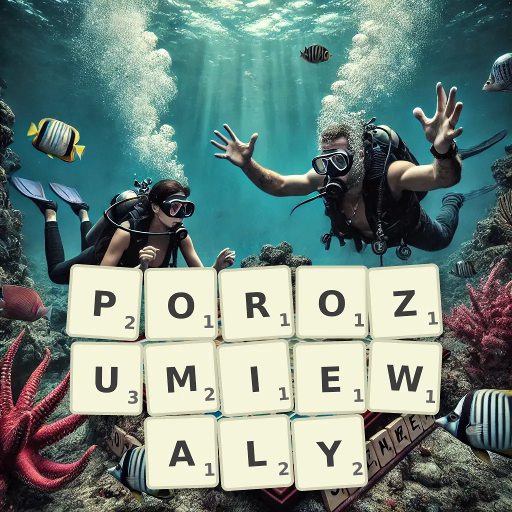 Słowa z liter POROZUMIEWAŁY