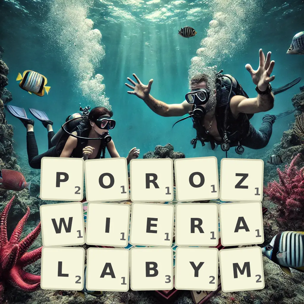 Słowa z liter POROZWIERAŁABYM