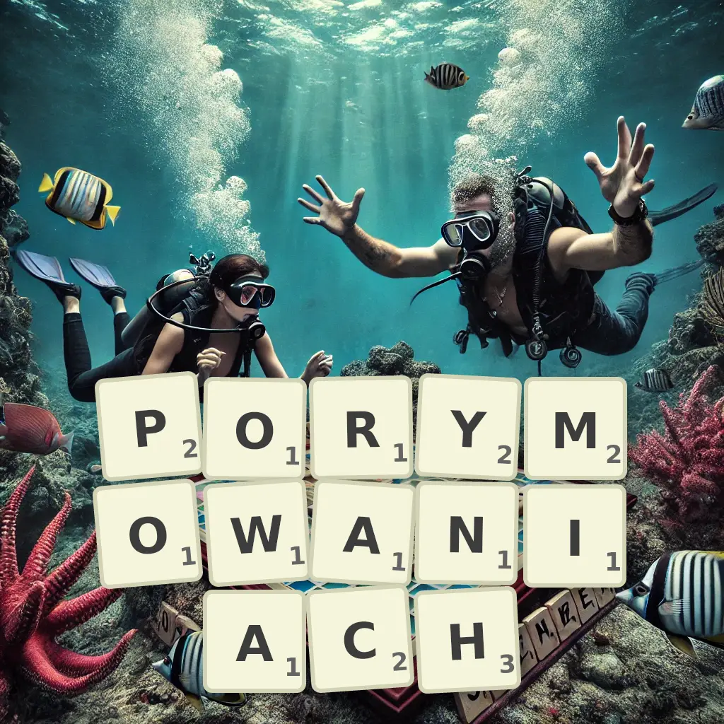 Słowa z liter PORYMOWANIACH