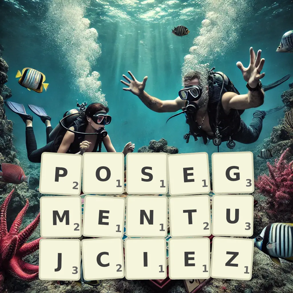 Słowa z liter POSEGMENTUJCIEŻ