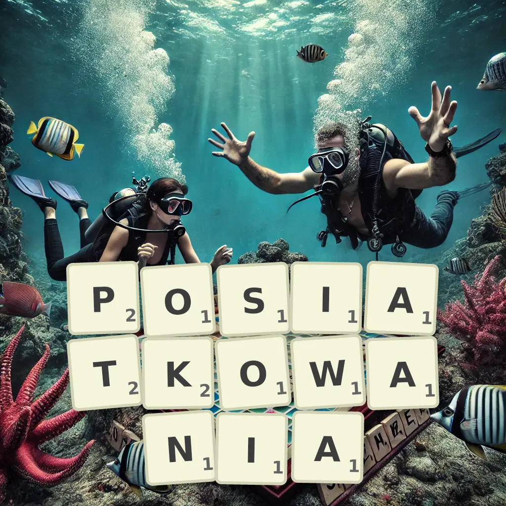 Słowa z liter POSIATKOWANIA