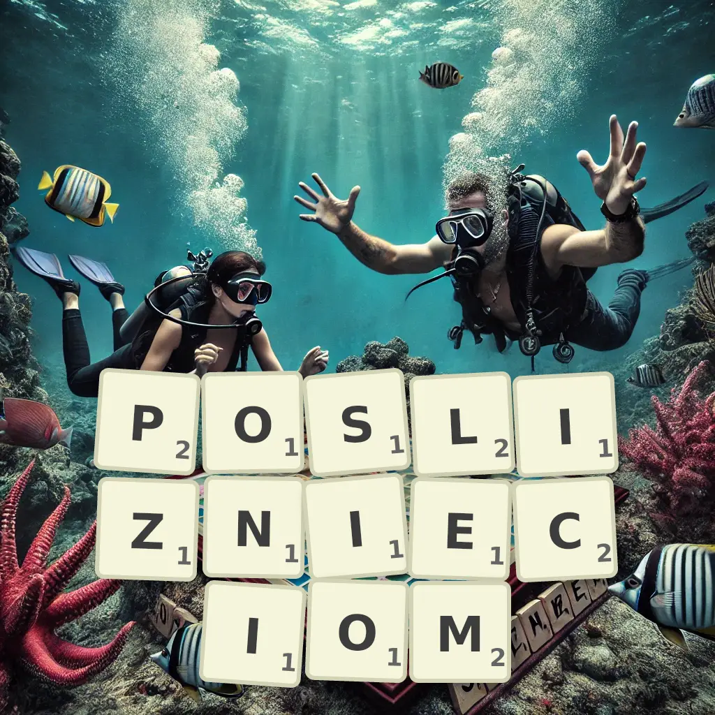 Słowa z liter POŚLIŹNIĘCIOM