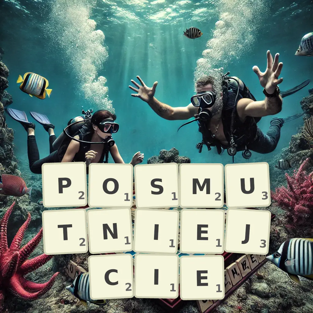 Słowa z liter POSMUTNIEJCIE