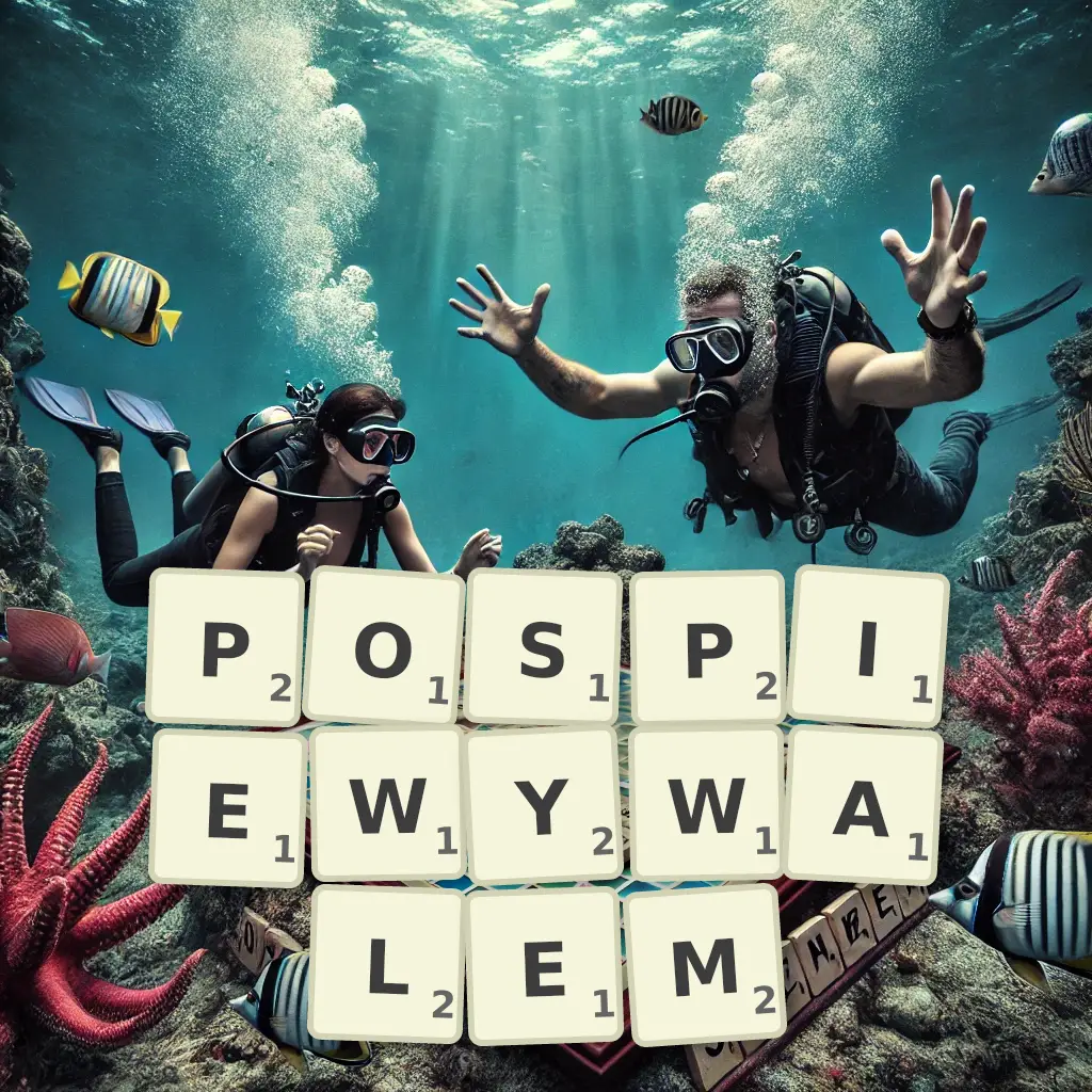 Słowa z liter POŚPIEWYWAŁEM