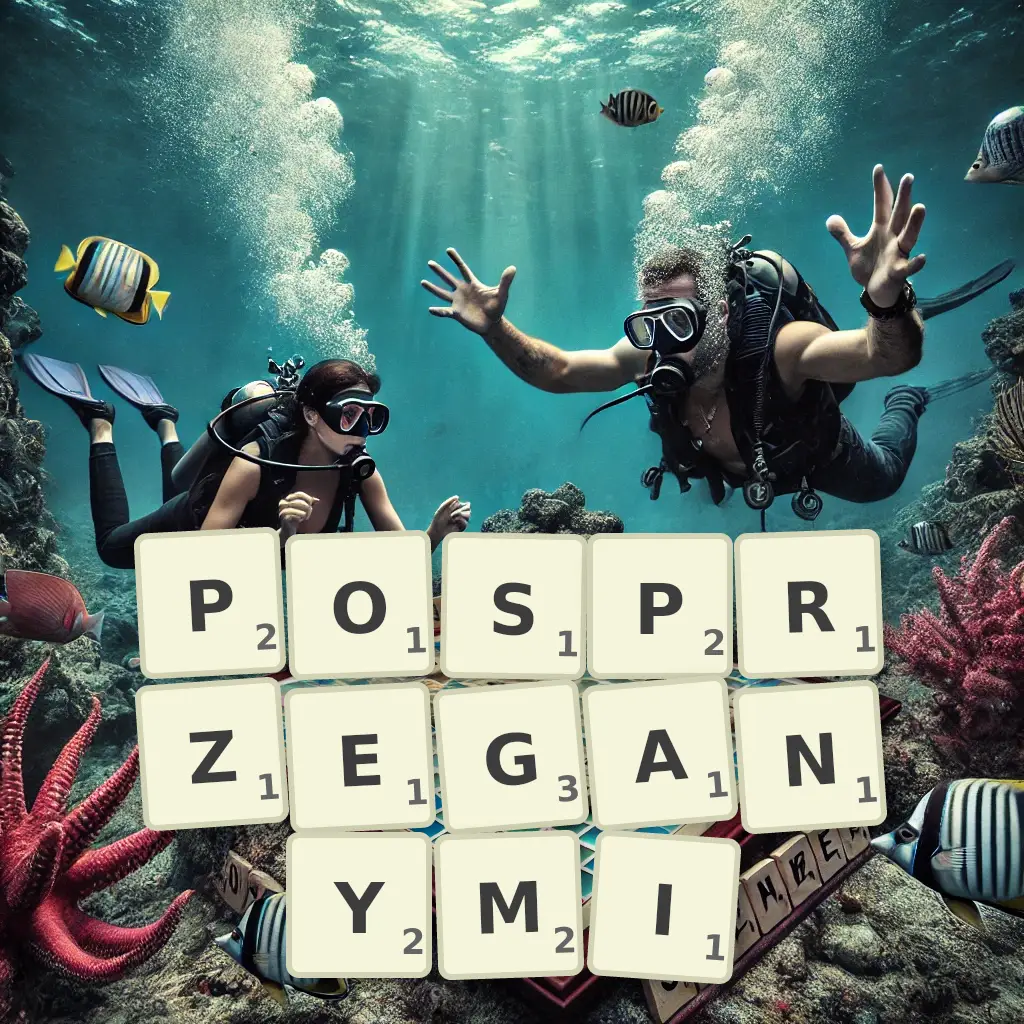 Lista słów z liter POSPRZĘGANYMI Słowa z liter POSPRZĘGANYMI