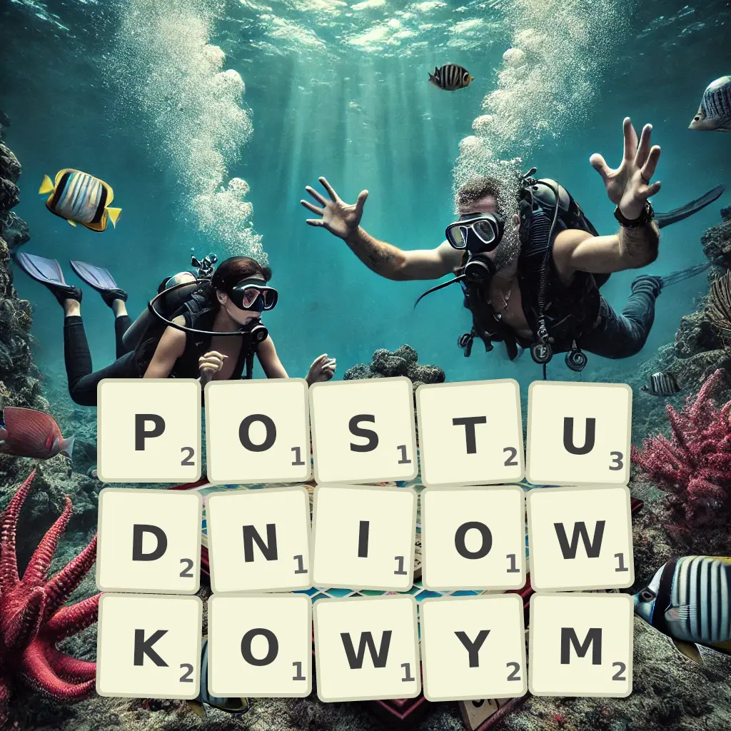 Słowa z liter POSTUDNIÓWKOWYM
