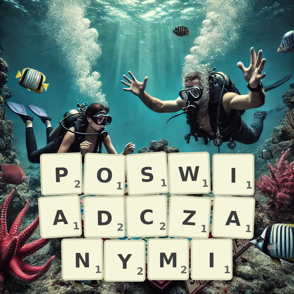 Lista słów z liter POŚWIADCZANYMI Słowa z liter POŚWIADCZANYMI