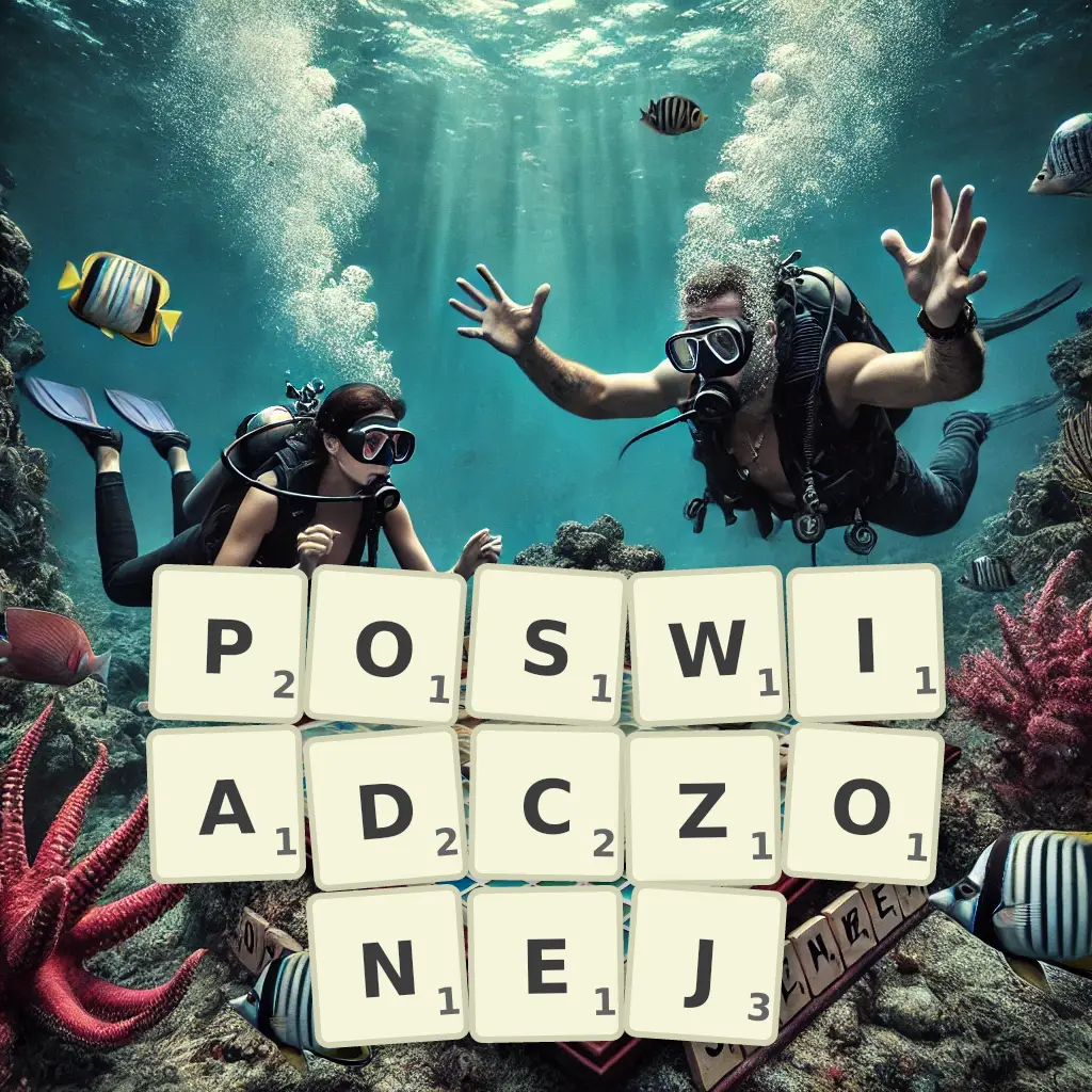 Słowa z liter POŚWIADCZONEJ