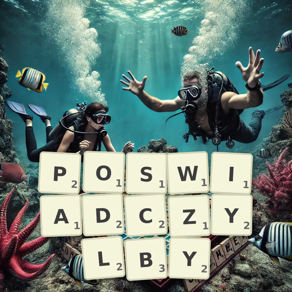 Słowa z liter POŚWIADCZYŁBY