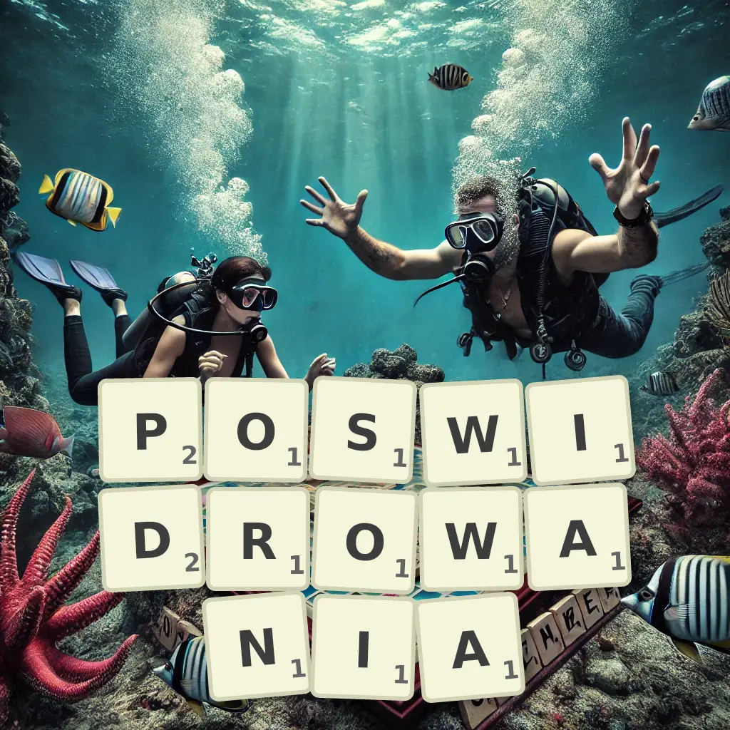 Lista słów z liter POŚWIDROWANIA Słowa z liter POŚWIDROWANIA