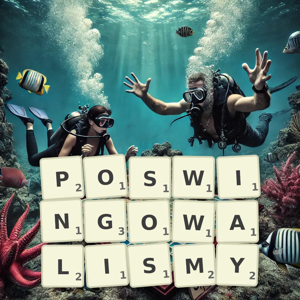 Lista słów z liter POSWINGOWALIŚMY Słowa z liter POSWINGOWALIŚMY