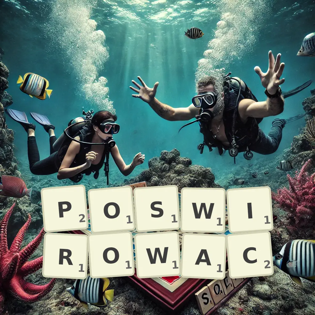 Słowa z liter POŚWIROWAĆ