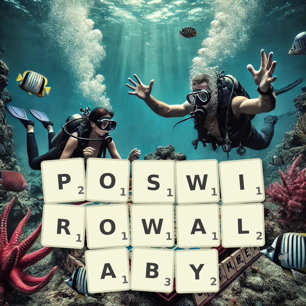 Słowa z liter POŚWIROWAŁABY