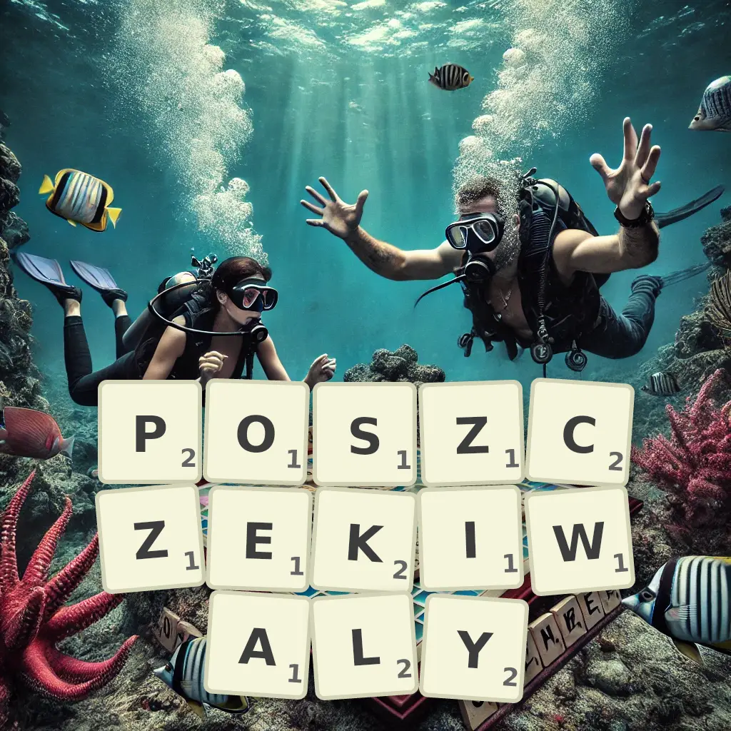 Słowa z liter POSZCZEKIWAŁY
