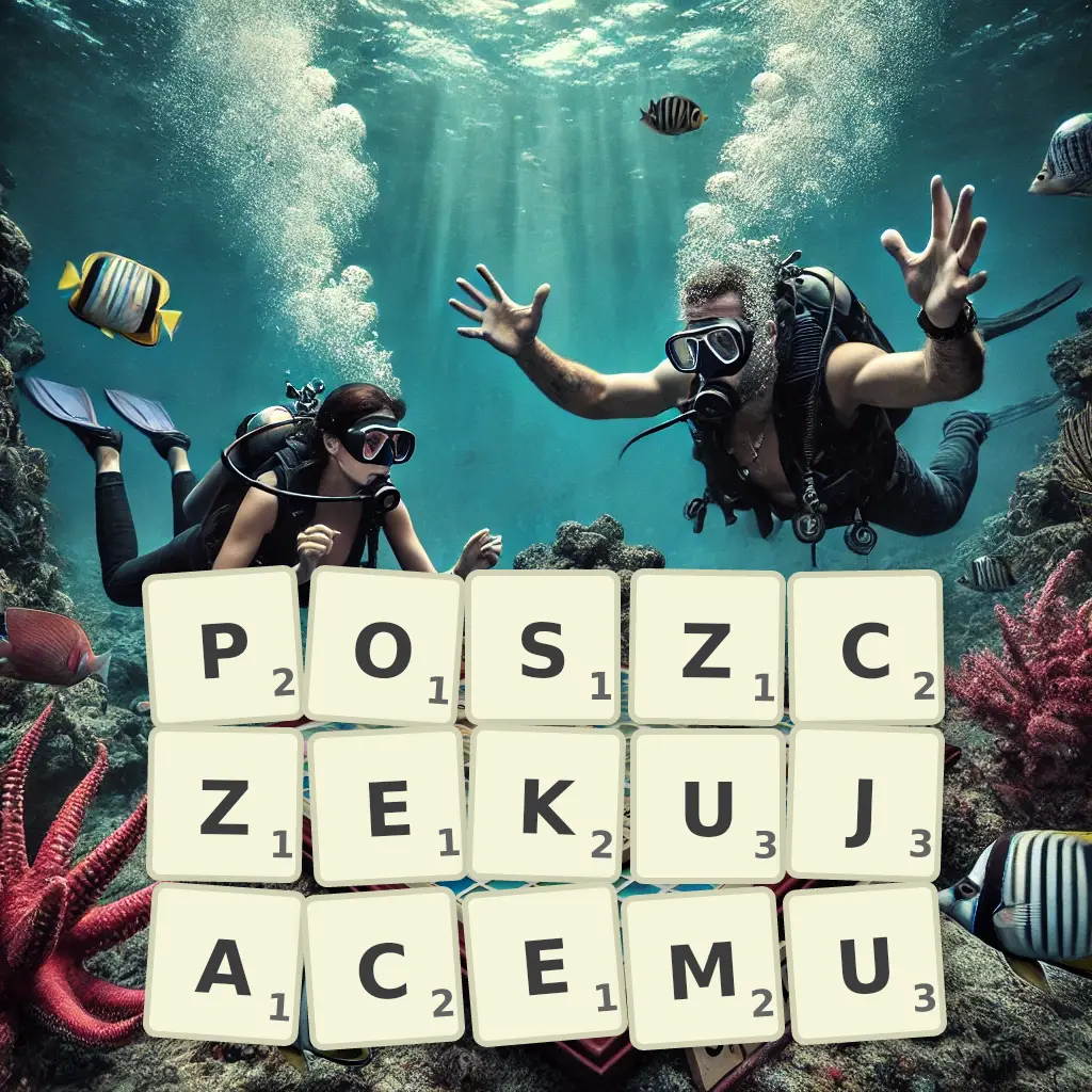 Słowa z liter POSZCZĘKUJĄCEMU
