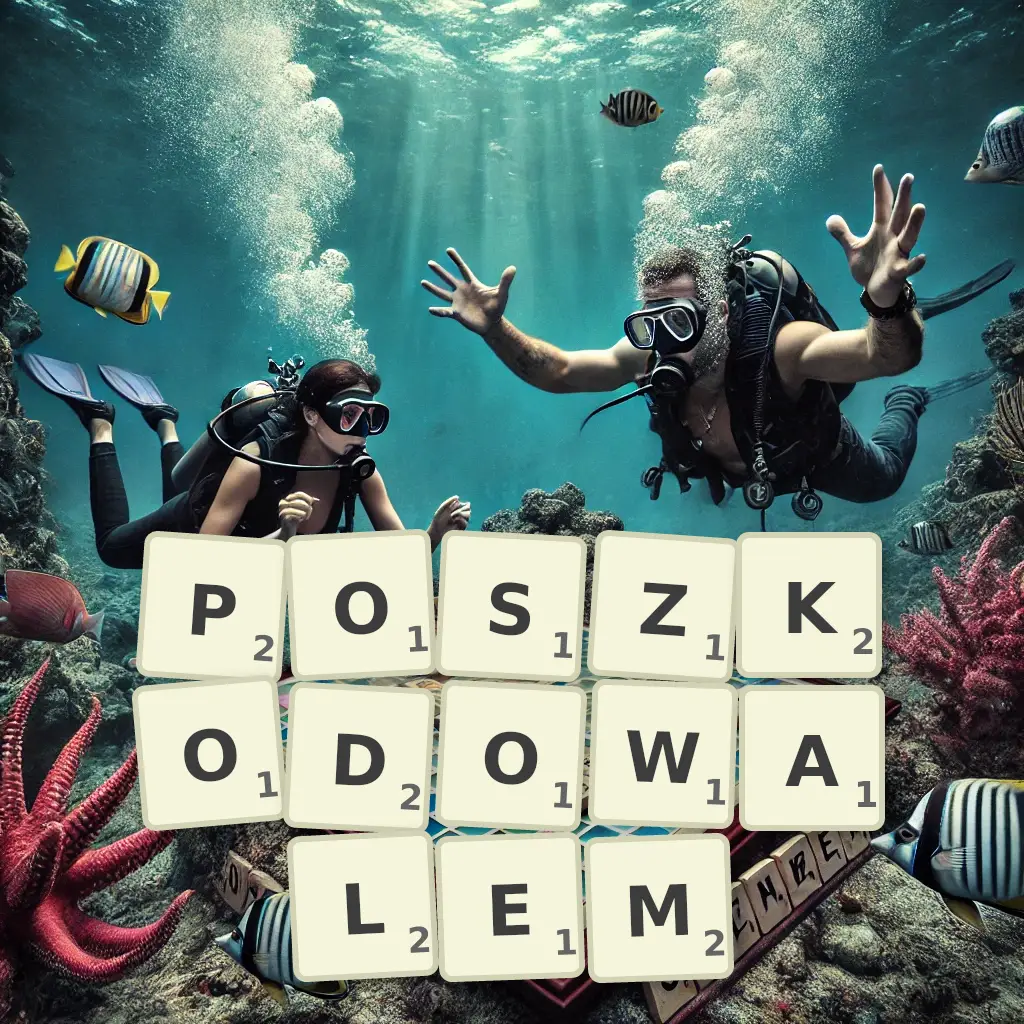 Słowa z liter POSZKODOWAŁEM