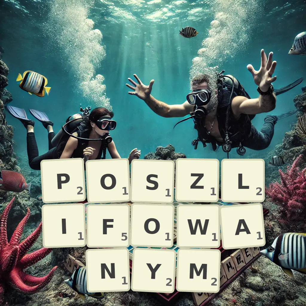 Słowa z liter POSZLIFOWANYM