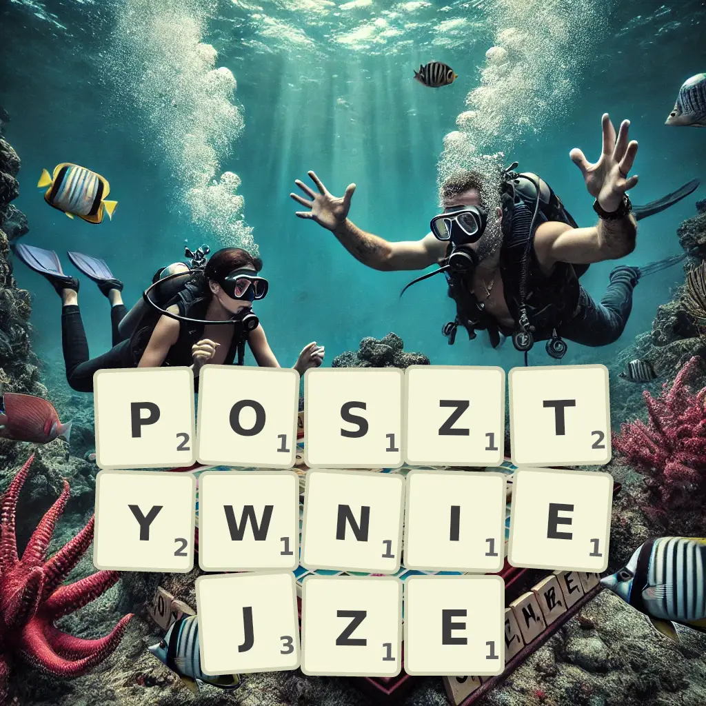 Słowa z liter POSZTYWNIEJŻE