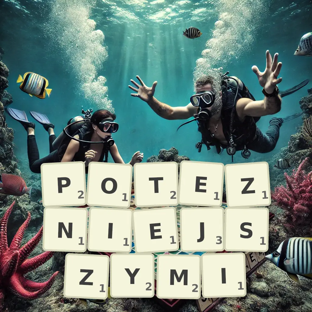 Lista słów z liter POTĘŻNIEJSZYMI Słowa z liter POTĘŻNIEJSZYMI