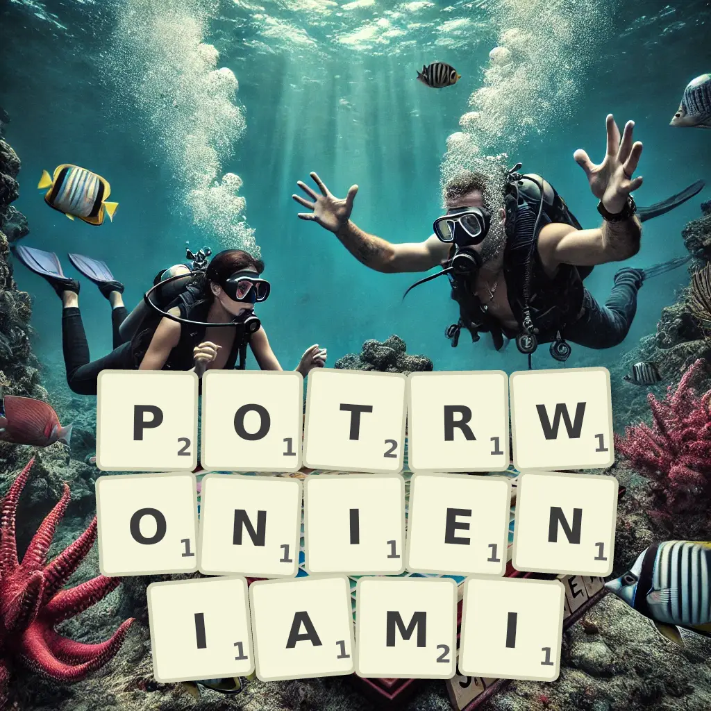 Słowa z liter POTRWONIENIAMI