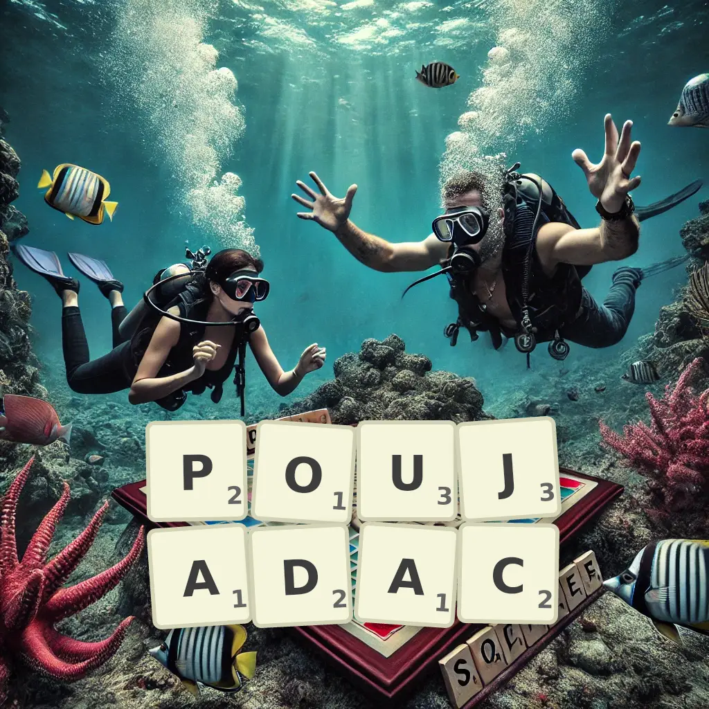 Słowa z liter POUJADAĆ