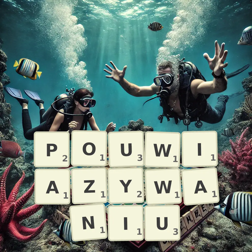 Słowa z liter POUWIĄZYWANIU