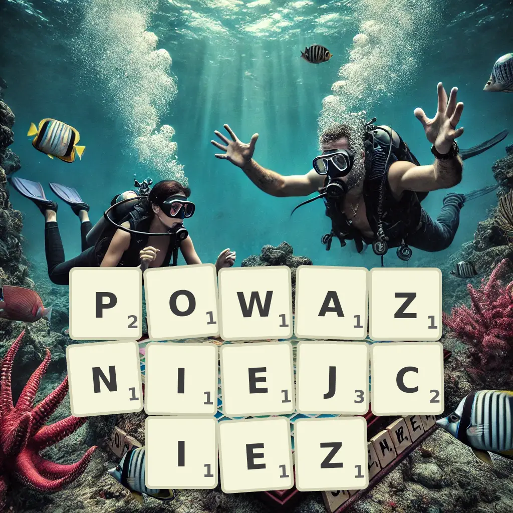 Słowa z liter POWAŻNIEJCIEŻ