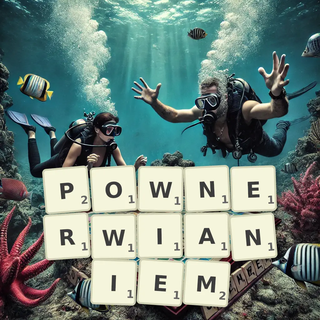 Słowa z liter POWNERWIANIEM