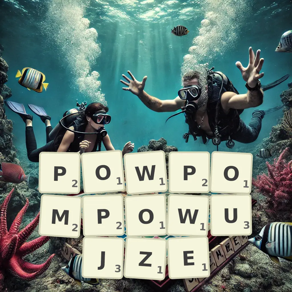 Słowa z liter POWPOMPOWUJŻE