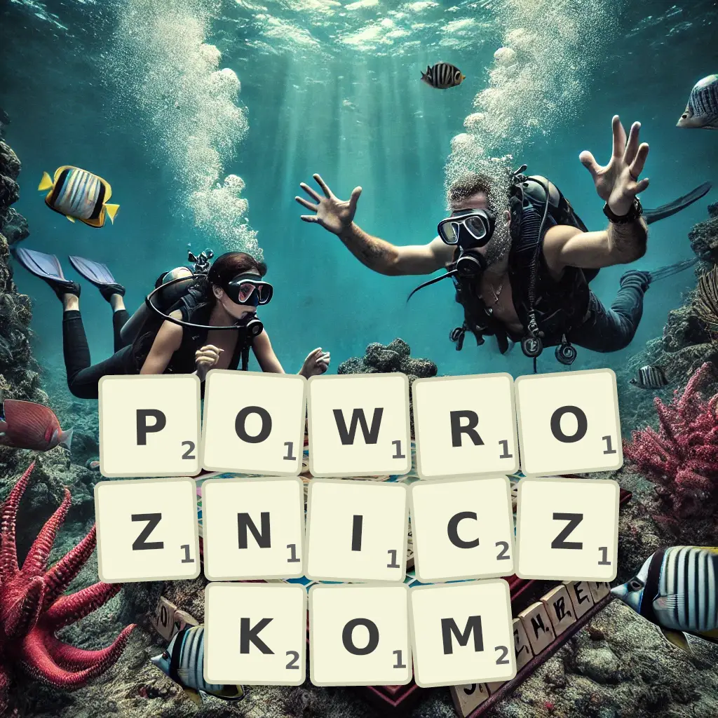 Słowa z liter POWROŹNICZKOM