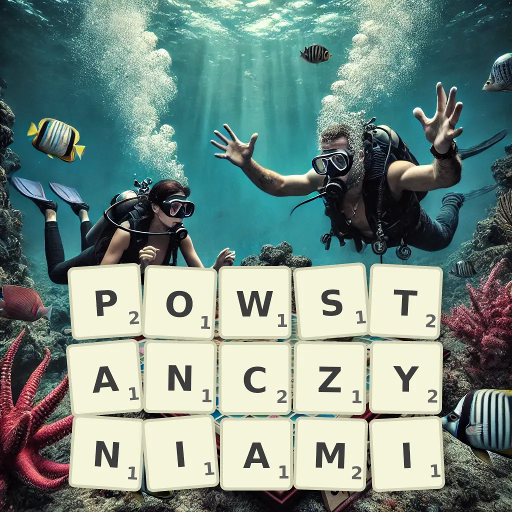 Słowa z liter POWSTAŃCZYNIAMI