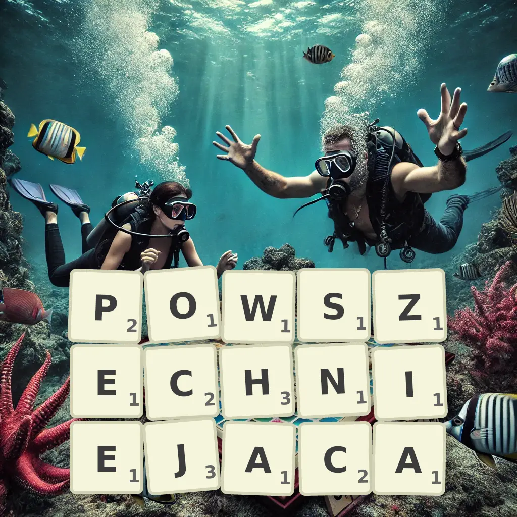 Słowa z liter POWSZECHNIEJĄCĄ