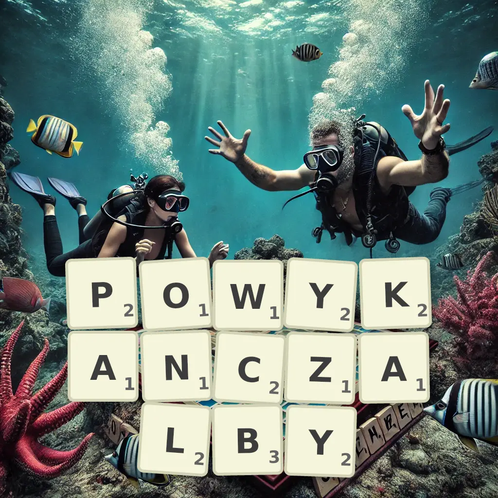 Słowa z liter POWYKAŃCZAŁBY