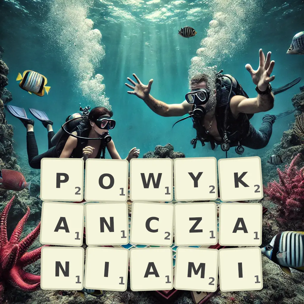 Słowa z liter POWYKAŃCZANIAMI