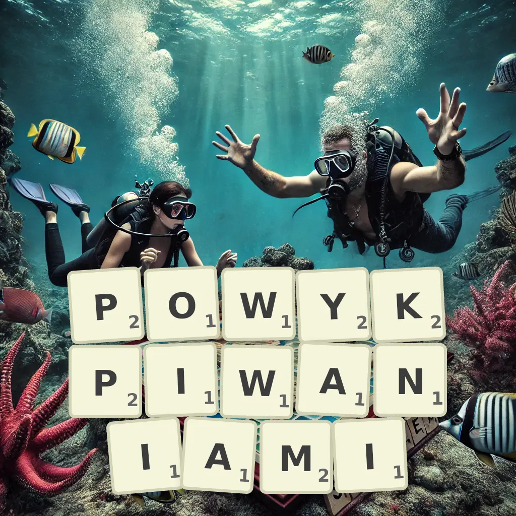 Lista słów z liter POWYKPIWANIAMI Słowa z liter POWYKPIWANIAMI