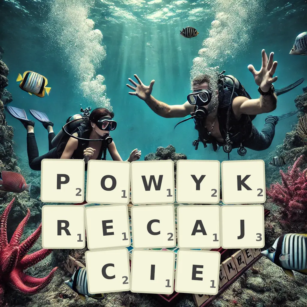 Lista słów z liter POWYKRĘCAJCIE Słowa z liter POWYKRĘCAJCIE