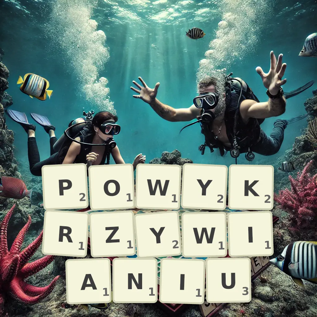 Słowa z liter POWYKRZYWIANIU