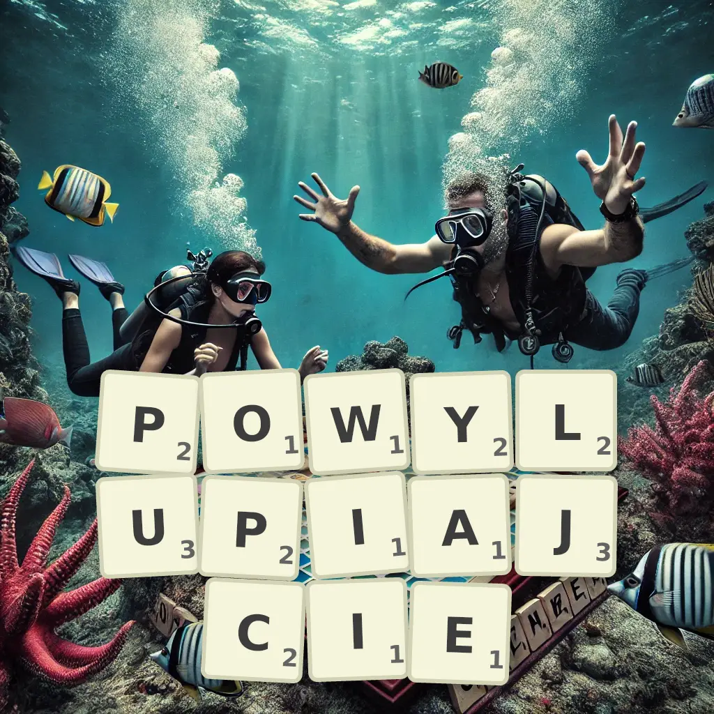 Słowa z liter POWYŁUPIAJCIE